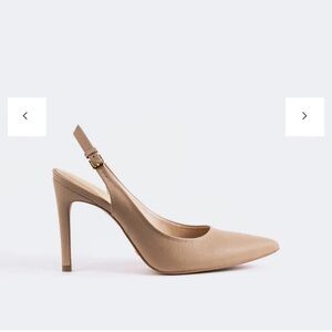 L'INTERVALLE Beige Slingback Heels